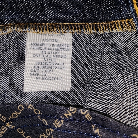 Ralph Lauren Polo Bootcut Jeans Size 10 Dark Wash High Waist 80s - Picture 7 of 8